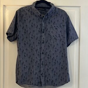 United By Blue Men's Gray Tree Print Shirt